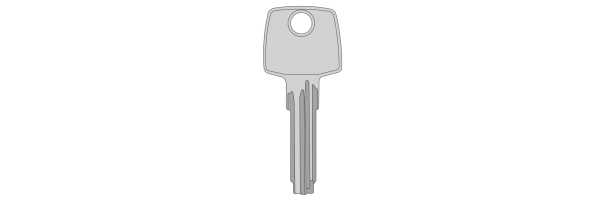 Tresorschlüssel Safe 5BUR1 Silca Keyblank 