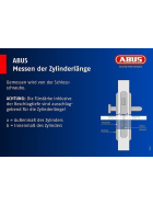ABUS XP2S Profil-Doppelzylinder 28/34 inkl. Sicherungskarte 5 Schlüssel EK
