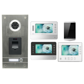 AE SET CKZ1 Anthell Electronics Fingerprint Fingerabdruck Video T&uuml;rsprechanlage