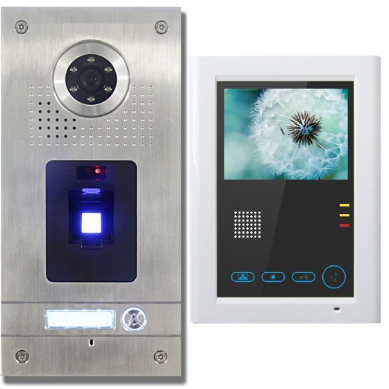AE SET CKZ1 Anthell Electronics Fingerprint Fingerabdruck Video Türsprechanlage 1 x MT812C-CK2