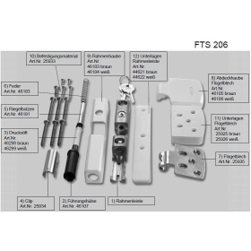 ABUS FTS206 Ersatzteil Rahmenleiste