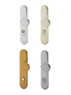 HOPPE 86G/332ZA ES1 Aluminium-Knopflangschild mit Zylinderabdeckung für Außen-/Wohnungsabschluss-Türen