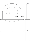 ABUS 64TI/40 TITALIUM-Vorhangschloss, Twins Set-2-Stück gleichschließend