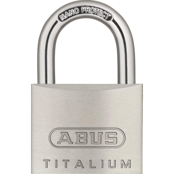 ABUS 64TI/40 TITALIUM-Vorhangschloss, Quads Set-4-Stück mit 5 Schlüsseln gleichschließend