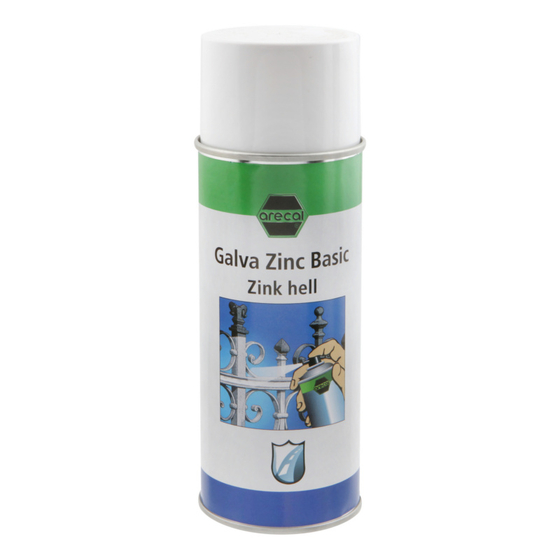 RECA arecal GALVA ZINC Basic Zinkspray hellgrau 400 ml