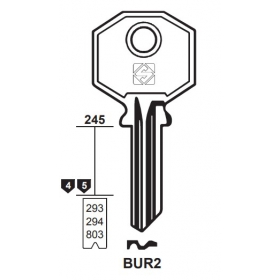 Silca BUR2 Schlüsselrohling für BURG