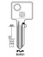 Silca BUR21 Schlüsselrohling für BURG