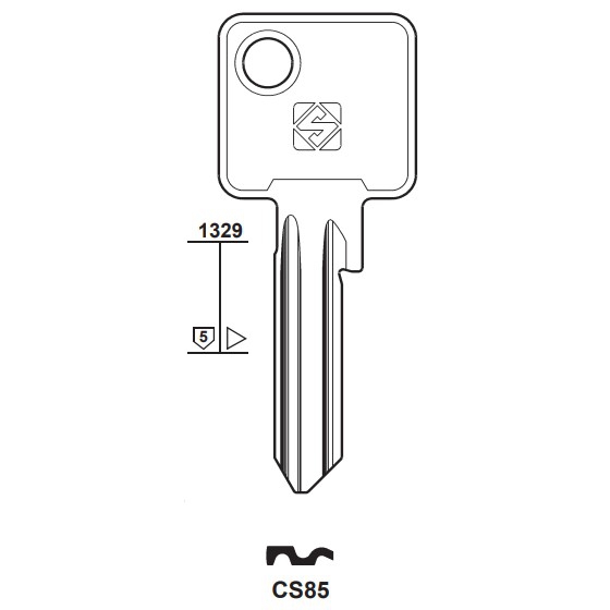 Silca CS85 Schlüsselrohling für CISA