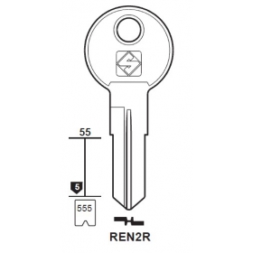 Silca REN2R Schlüsselrohling für RENZ