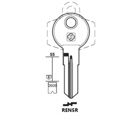 Silca REN5R Schlüsselrohling für RENZ