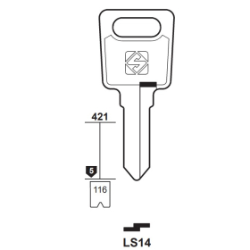 Silca LS14 Schlüsselrohling für LAS