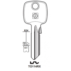 Silca TO114RX Schlüsselrohling für TOK-WINKHAUS