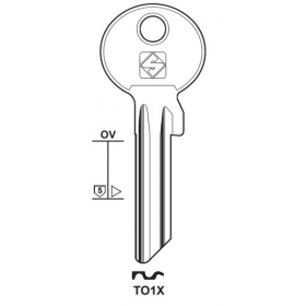Silca TO1X Schlüsselrohling für TOK-WINKHAUS