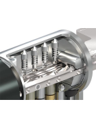 ABUS Bravus 2500 MX Doppelzylinder, modular, Sicherungskarte 95/100 mm, 5 Schlüssel