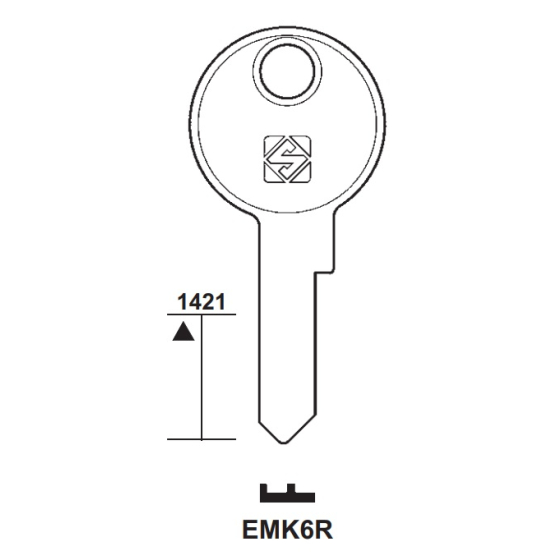 Silca EMK6R Schlüsselrohling