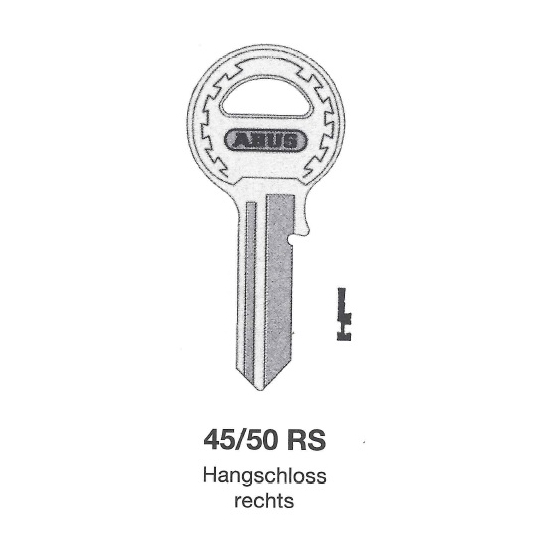 ABUS Schl&uuml;sselrohling 45/50 RS