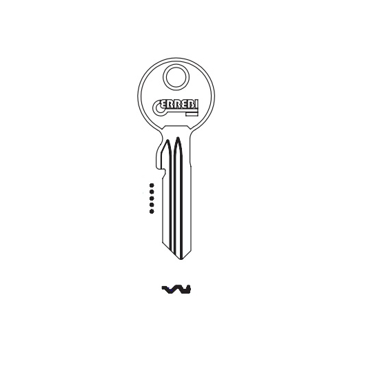 ERREBI EV19 Schlüsselrohling für EVVA