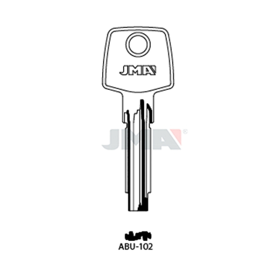 JMA ABU-102 Bohrmulden-Schlüsselrohling