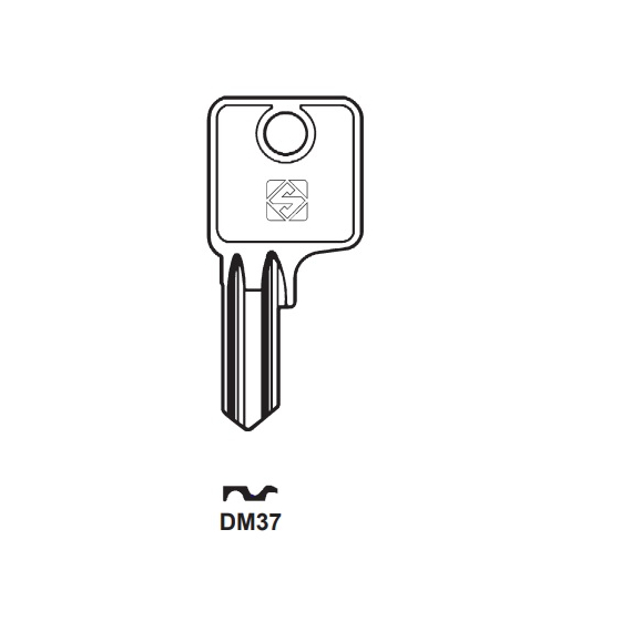 Silca DM37 Schlüsselrohling für DOM