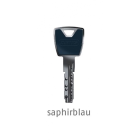 ABUS XP20S Mehrschlüssel mit Design-Clip saphirblau