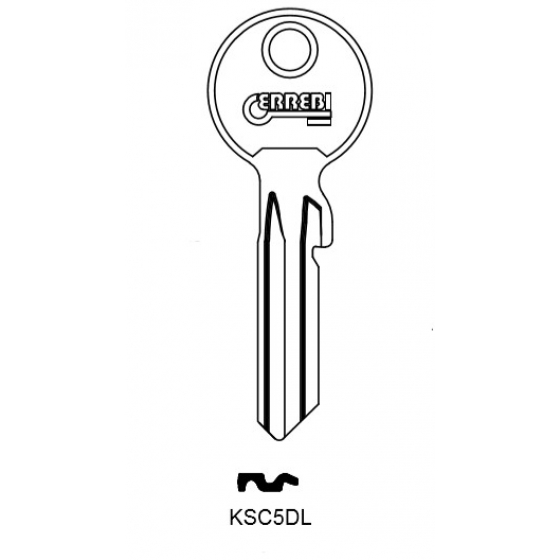 ERREBI KSC5DL Schlüsselrohling für BKS