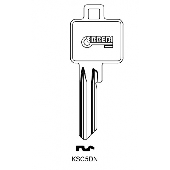 ERREBI KSC5DN Schlüsselrohling für BKS