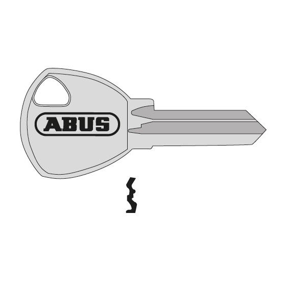 ABUS Schl&uuml;sselrohling 65/50+60 NEU