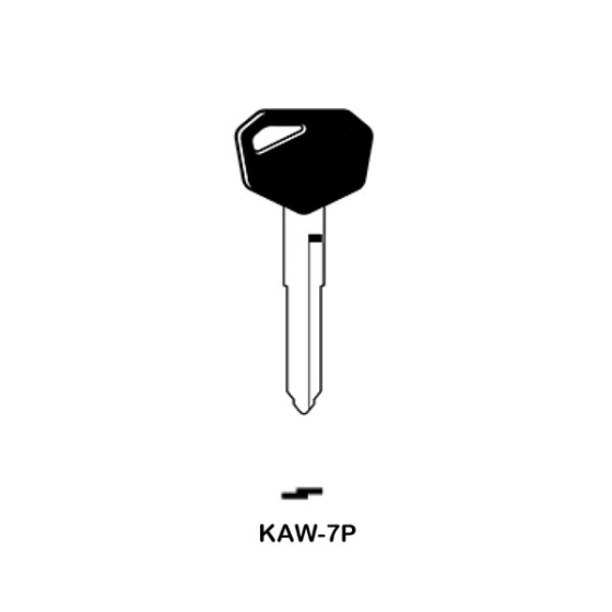 JMA KAW-7P Fahrzeug-Schlüsselrohling mit Kunststoffkopf