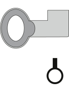 ABUS Schlüssel für 466ER/60 Niedersächsisches Einheitsschloss
