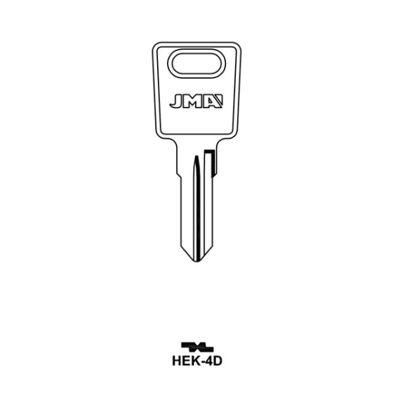 JMA HEK-4D Schlüsselrohling für Hekna
