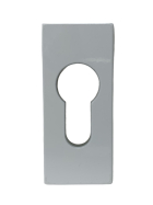 FSB Profiltür-Schlüsselrosette 6 mm Aluminium weiß