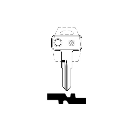 Silca MER35R Schlüsselrohling