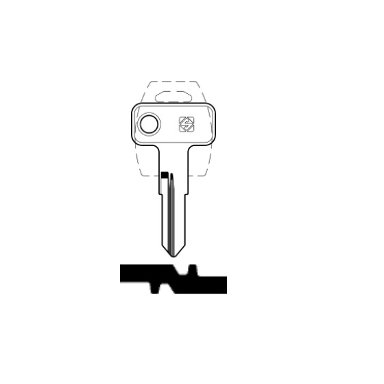 Silca MER34R Schlüsselrohling für MERONI