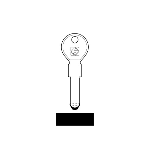 Silca KE19 Bohrmulden-Schlüsselrohling für KESO
