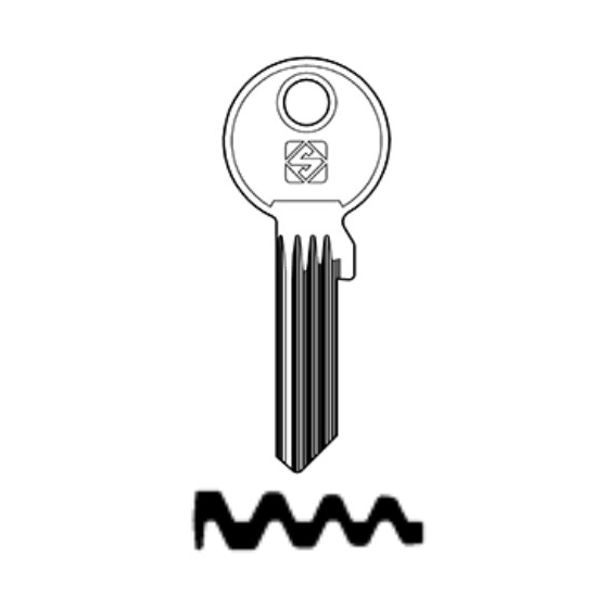 Silca EV112X Schlüsselrohling für EVVA Schließanlagen