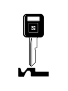 Silca GM1CP Fahrzeug-Schlüsselrohling mit Kunststoffkopf