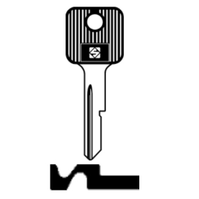 Silca GM1AP Fahrzeug-Schlüsselrohling mit...