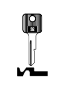 Silca GM1AP Fahrzeug-Schlüsselrohling mit Kunststoffkopf