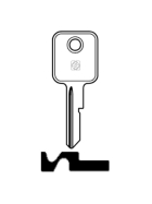 Silca GM1 Fahrzeug-Schlüsselrohling