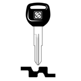 Silca HON58RDP Fahrzeug-Schlüsselrohling mit...