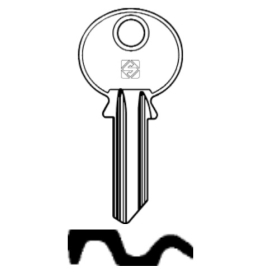 Silca ZE2 Schlüsselrohling für Zeiss Ikon