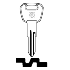 Silca ALP4R Fahrzeug-Schlüsselrohling
