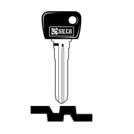 Silca MAZ11BP Fahrzeug-Schlüsselrohling mit Kunststoffkopf