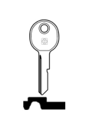 Silca GM4 Fahrzeug-Schlüsselrohling