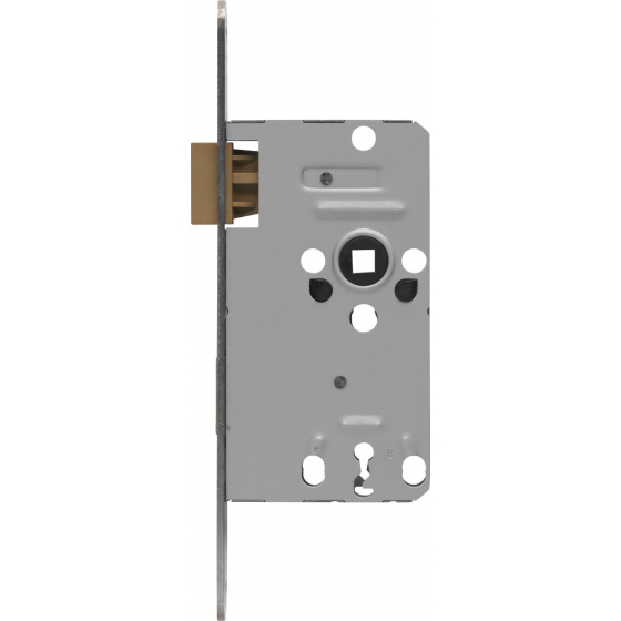 ABUS TK10 Einsteckschloss für leichte Innentüren (mit Buntbartschlüssel) DIN R rechts 18 mm rund HG hammerschlag gold
