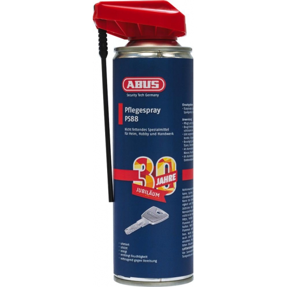 ABUS PS88 300 - Spray Gleitmittel Fett frei und Feuchtigkeit abweisend 300 ml