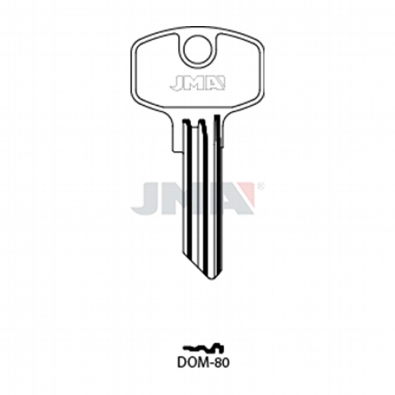 JMA DOM-80 Schlüsselrohling für Anlagen DOM RS