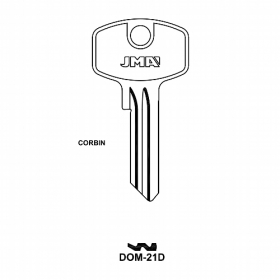 JMA DOM-21D Schlüsselrohling für DOM