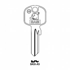 BASI AS Zylinder-Schlüsselrohling für BASI AS