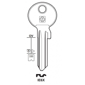 Silca IE6X Schlüsselrohling für ISEO